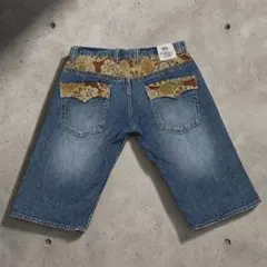 y2k 00s archive バギー ワイド デニム ショーツ ハーフパンツ - メルカリ
