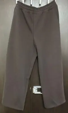 UNIQLO C スウェットワイドパンツ ダークブラウン Lサイズ