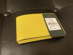 本革 カードケース イエロー 未使用 美品