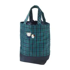 familiar チェック柄トートバッグ シューズケース