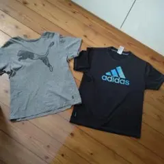 Puma Adidas Tシャツ 2枚セット