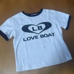 LOVE BOAT 半袖 Tシャツ ホワイト ブラックのサムネイル