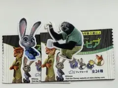 ディズニー　ズートピア　貼って剥がせるエコワッペン　シールワッペン　2枚セット