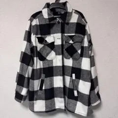 エイチアンドエム H＆M 白黒 チェック Y2K ジャケット