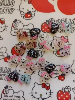 ハート ネイルパーツ ランダム100個