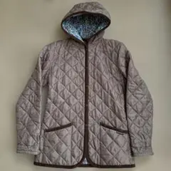 LAVENHAM キルティングジャケット　茶色 36 ※肩に2cm破れあり