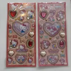 ハローキティ・マイメロディ キラキラジュエルシール