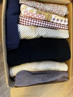 ④付属生地 はぎれ まとめて ニット生地 slowboat mocamocha