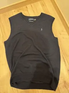 美品Polo Ralph Lauren ウォッシャブルベスト S 黒