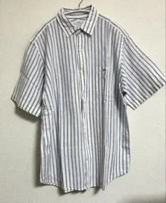 coen ストライプ 半袖シャツ X-LARGE XL