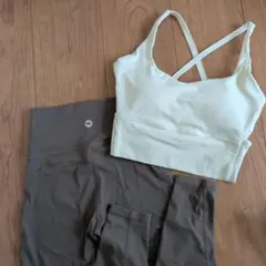ヨガウェア上下セット レギンス S ヨモメント　yomoment ピラティスのサムネイル