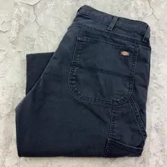 さ*！様 Dickies FLEX ワークパンツ ブラックグレー W39 古着