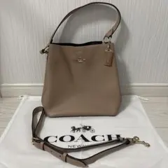 COACH ベージュ ショルダーバッグ モリー コーチ