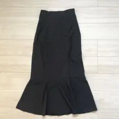 センスオブプレイス ストレッチハイウエストマーメイドスカート ブラック