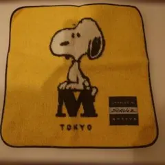 新品 スヌーピーミュージアム限定 タオル イエロー SNOOPY