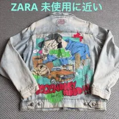 ZARA グラフィックデニムジャケット