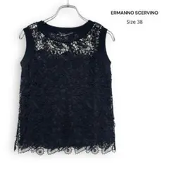 美品✨ERMANNO SCERVINO ボーダー ノースリーブトップス - メルカリ
