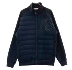 極美品■and per se アンパスィ 中綿 ダブルジップ ブルゾン■Ｌ