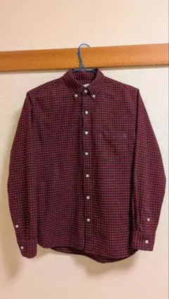 ROSSO 赤と黒のチェック ボタンダウン長袖シャツのサムネイル