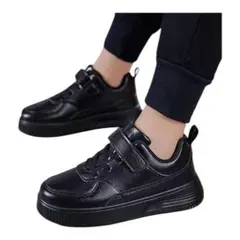 キッズスニーカー（フォーマルにもOK）　ブラック　16.5センチ