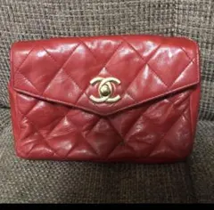 CHANEL シャネル／マトラッセ/ウエストポーチ／ヴィンテージ 粉吹き