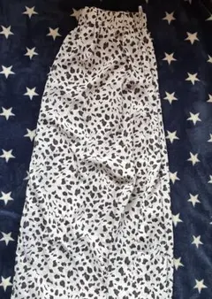 スカート 薄手 アニマル柄 白茶☆