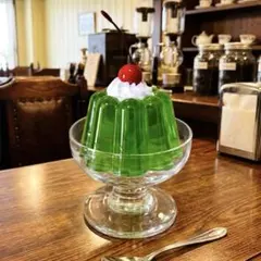 昭和レトロなメロンゼリー　純喫茶　フェイクフード　撮影雑貨　食品サンプル