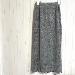 ローリーズファーム ロングスカート　タイトスカート　グレー　シルバー