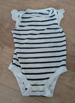 GAP baby ボーダー ロンパース 半袖 ボディスーツ 70-80cm