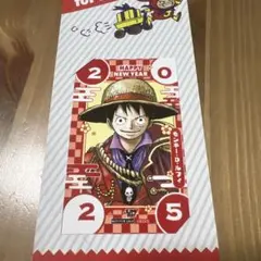 ジャンプショップ限定 ミニブロマイド ONE PIECE モンキー・D・ルフィ