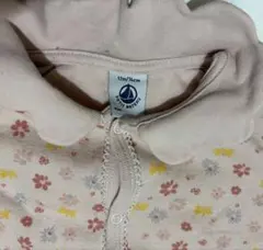 花柄フード付きロンパース 12m