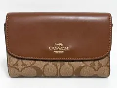 美品)大人気、コーチ、ショルダーウォレット、オールレザー 