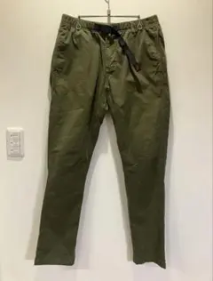 美品★グラミチ ニューナロータイトクロップドパンツ NNクライミング Mオリーブ