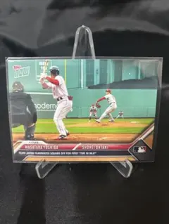 No.4【激レア】実使用品　大谷翔平　前田健太　ラインナップカード TOPPS MLB 大谷翔平×前田健太 - メルカリ