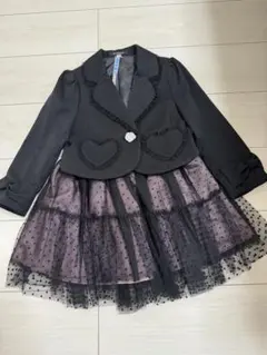 美品　入学式　子供　スーツ115 女の子用