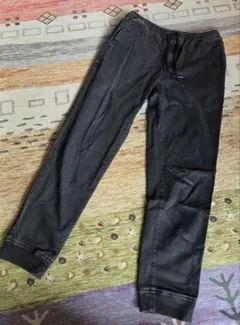 【お値下げ！】GU ジョガーパンツ デニム キッズでも◎ ウエストゴム 紐調整可