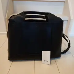 Furlaレザーバック　フルラ　ショルダー　トート　バッグ　A4サイズ　ブラック