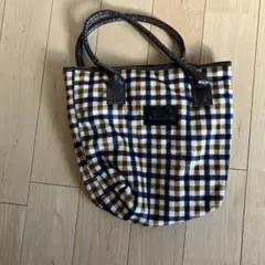 Ａquascutumチェック柄トートバッグ