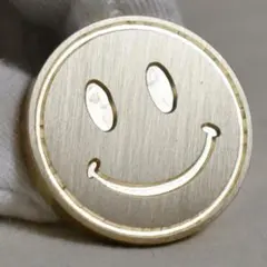 30mmシーリングワックススタンプ真鍮ヘッド　可愛いニコちゃんスタンプ