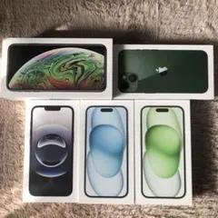 iPhone XS Max, 13, 15, 16e 箱セット