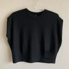 GU　ドライウエストタックT　09 ブラック　M　黒　フレンチスリーブ　美品