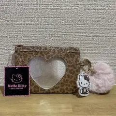 【新品】ハローキティ　ポーチ　ヒョウ　コインケース
