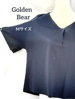 Golden Bear Vネック 半袖ブラウス カットソー ネイビー レディースのサムネイル