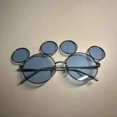 ミッキーマウス耳付き青いサングラス