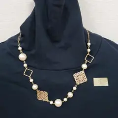 コットンパールネックレス②