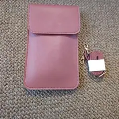 ピンク スマホショルダーバッグ