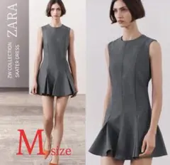 〖美品 〗ZARA スケーターワンピース　フレアワンピ　Mサイズ