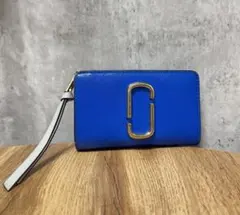 MARC JACOBS 二つ折り財布 ブルー バイカラーのサムネイル