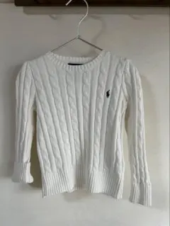 Polo Ralph Lauren ケーブルニットセーター ホワイト　5T
