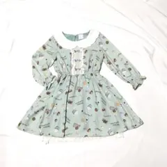 axes femme KIDSスイーツ柄メルヘンワンピース　ミント　120cmのサムネイル